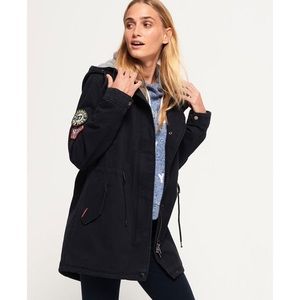 New Superdry Pacific patch Parka jacket